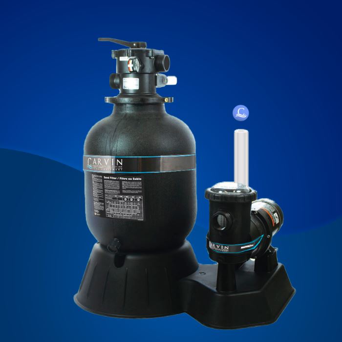 SISTEMA DE FILTRACION LASER 16" BOMBA 1 HP SLR