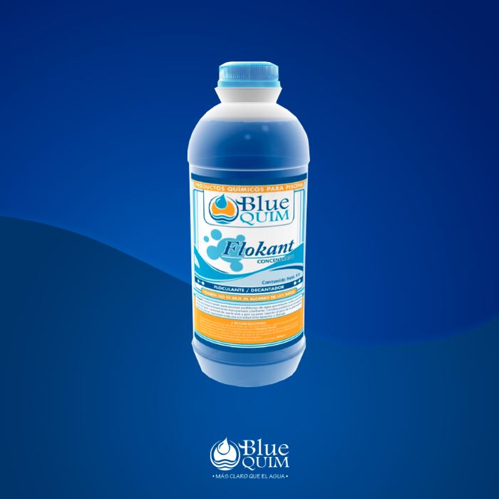 FLOCULANTE / DECANTADOR FLOKANT BLUE QUIM 1 LT