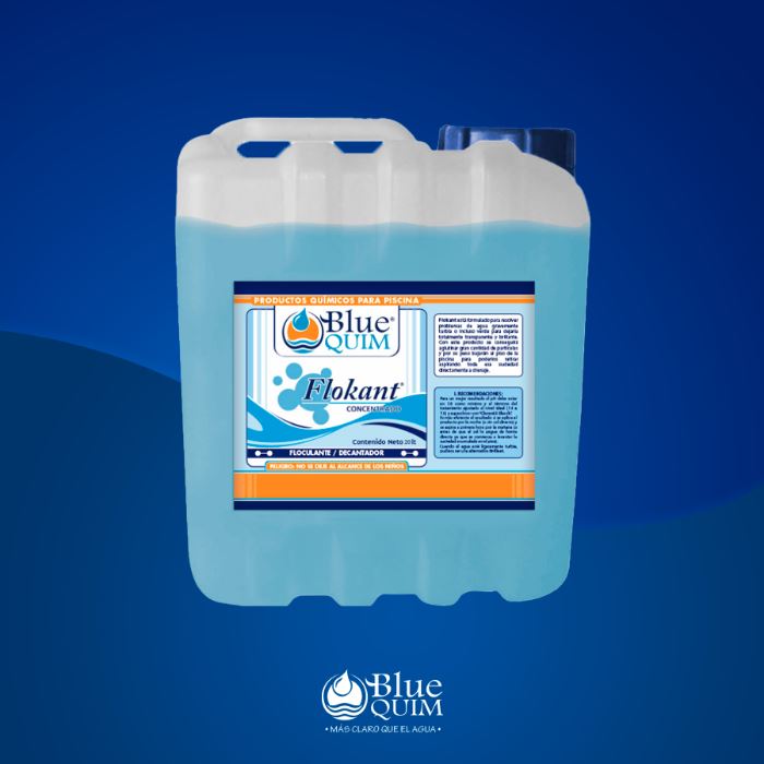 FLOCULANTE/DECANTADOR FLOKANT BLUE QUIM 20 LT